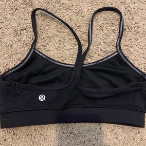 Lululemon mesh black sports bra size 2
